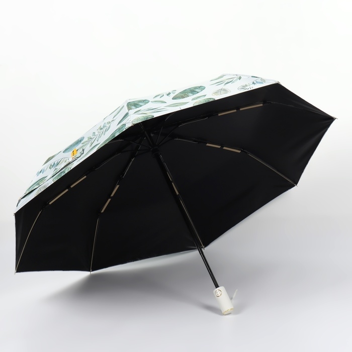 Зонт автоматический «Природа», эпонж, 3 сложения, 8 спиц, R = 48/55 см, D = 110 см, цвет МИКС Зонт автоматический «Природа», эпонж, 3 сложения, 8 спиц, R = 48/55 см, D = 110 см, цвет МИКС