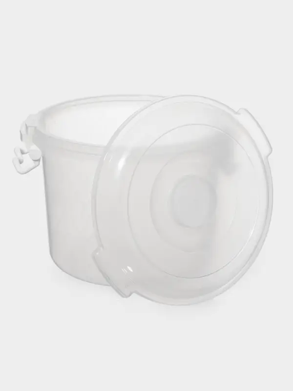 Контейнер пищевой Альтернатива, 8 л, пластик, прозрачный, ручки МИКС