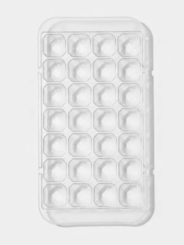 Форма для льда &laquo;Сапфир&raquo;, 28 ячеек, 24&times;12.7&times;2 см, прозрачная