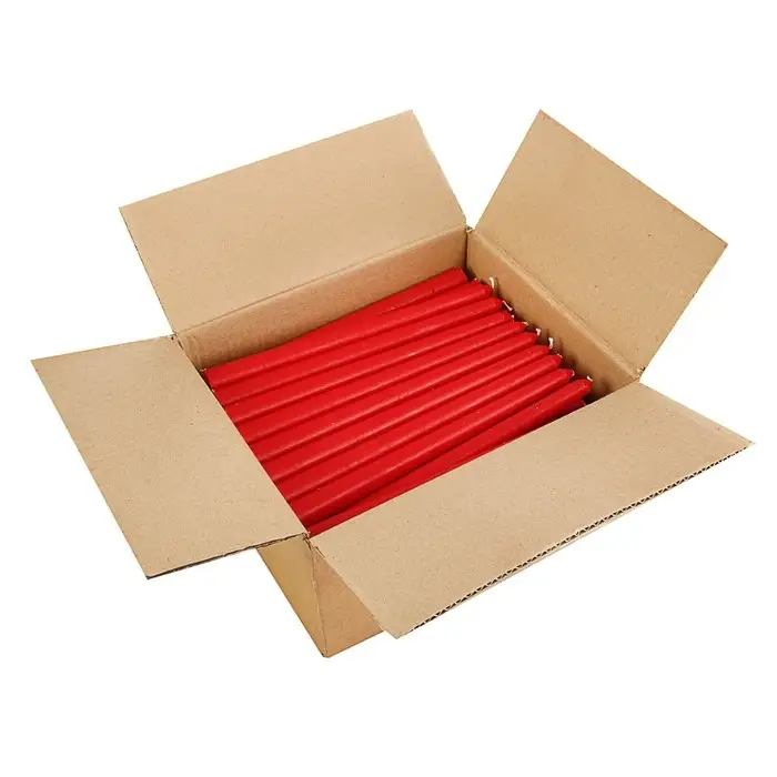 Свеча античная, 2,2х 25 см, лакированная красная Свеча античная, 2,2х 25 см, лакированная красная