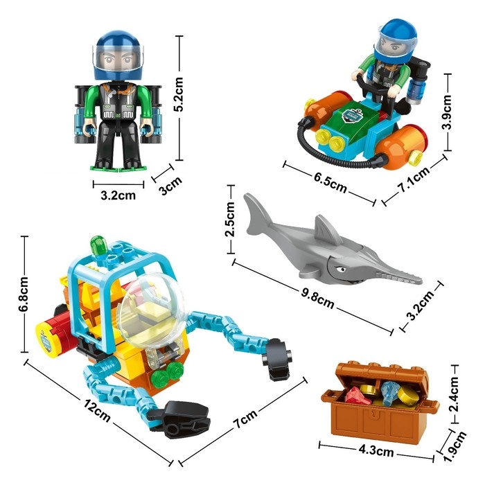 Конструктор Кладоискатели «Глубинные искатели», 152 детали Конструктор Кладоискатели «Глубинные искатели», 152 детали