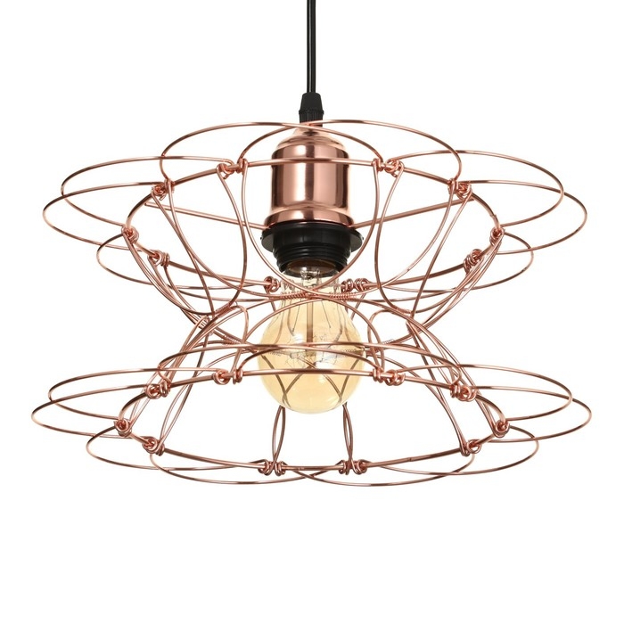 Светильник BayerLux 1671/1 E27 40Вт медь 28х28х30-130 см