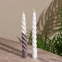 Свеча витая 2,2х2,2х18 см, соевый воск МИКС Свеча витая 2,2х2,2х18 см, соевый воск МИКС