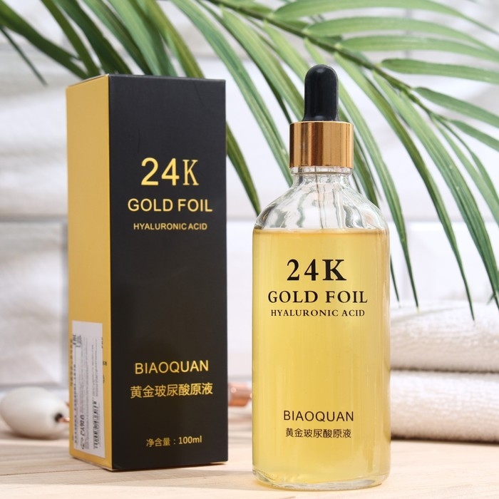 Косметическая сыворотка для лица с биозолотом и гиалуроновой кислотой, 100 мл Косметическая сыворотка для лица с биозолотом и гиалуроновой кислотой, 100 мл