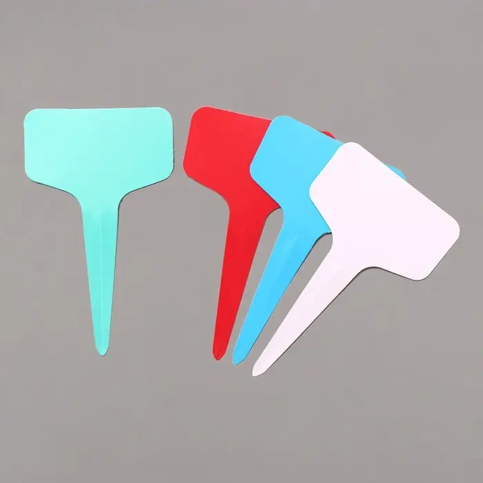 Таблички садовые, для маркировки растений, 10 см, набор 20 шт., пластик, МИКС, Greengo