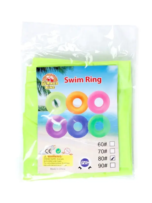 Круг для плавания с ручками 75 см, цвет желтый