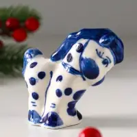 Фигурка фарфор гжель &laquo;Конь в яблоках&raquo;