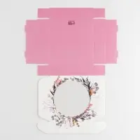 Коробка для макарун с низкими бортами, кондитерская упаковка, &laquo;Нежность&raquo;, 11х 11х 3 см