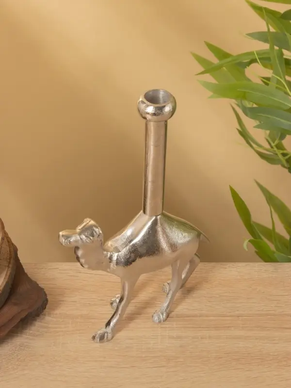 Подсвечник  Подсвечник "Верблюд" алюминий 16х5х26 см
