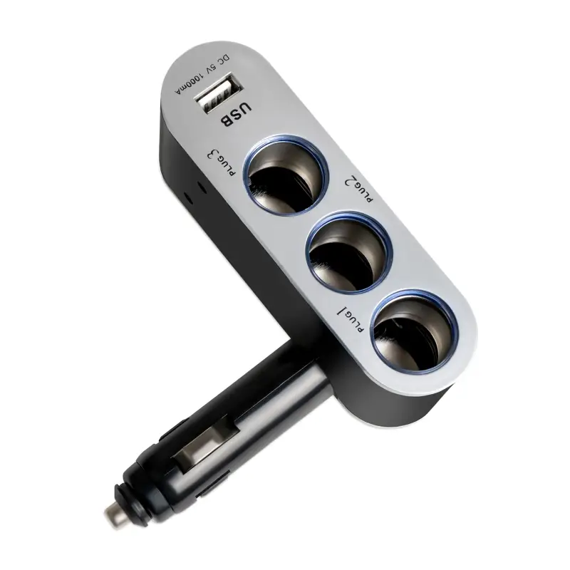 Разветвитель прикуривателя AVS 12/24 (на 3 выхода+USB) CS312U