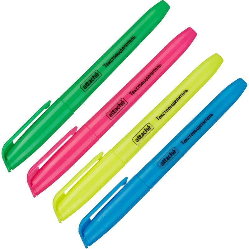 Набор текстовыделителей набор 4цв. 1-3,9 мм