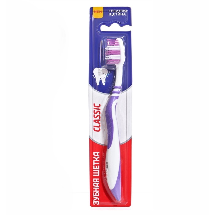 Зубная щётка Rendall Classic, средней жёсткости, микс, 1 шт. Зубная щётка Rendall Classic, средней жёсткости, микс, 1 шт.