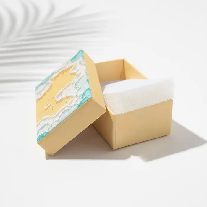 Коробочка подарочная под набор «Живопись», 5×8 (размер полезной части 4.5×7.5 см), цветная, вставка белая