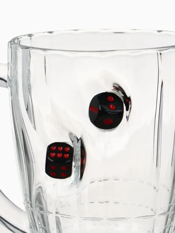 Кружка пивная &laquo;Непробиваемая&raquo;, 500 мл, стекло, МИКС