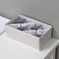 Органайзер для хранения белья LaDо́m, 8 ячеек, 24&times;14&times;10 см, серый