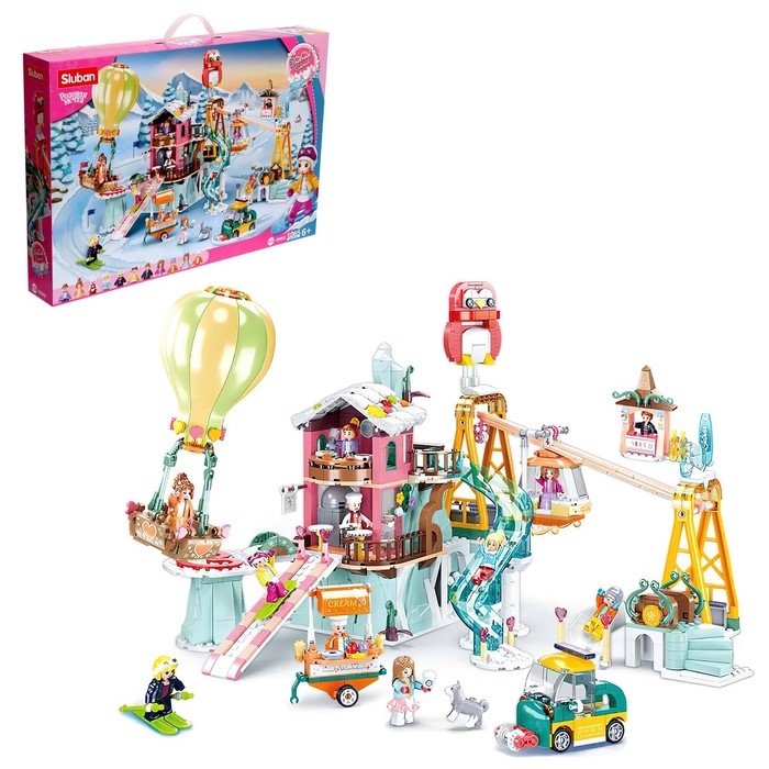 Конструктор Розовая мечта &laquo;Горнолыжная база&raquo;, 1065 деталей
