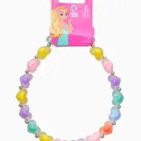 Бусы детские "Выбражулька" сердце, цветные в серебре Бусы детские "Выбражулька" сердце, цветные в серебре