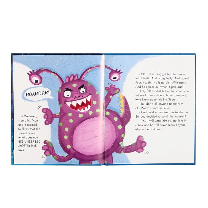 Книга на английском «Котёнок Пух и его большой секрет. Kitten Fluffy and his Big Secret»