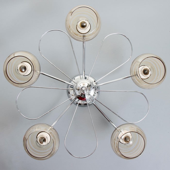 Люстра Люстра "Анрия" 5хЕ27 40Вт хром 59х59х30 см BayerLux