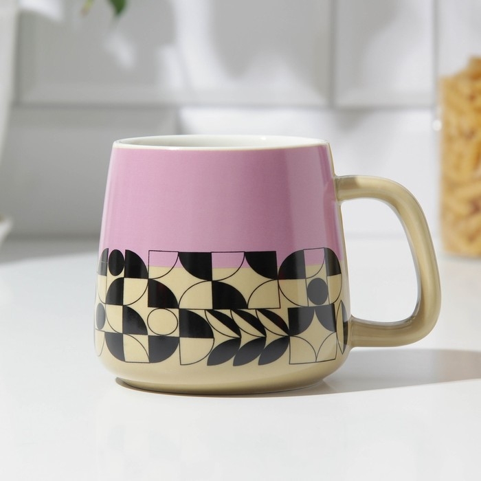 Кружка керамическая «Каждый новый день», 350 мл, цвет бежевый Кружка керамическая «Каждый новый день», 350 мл, цвет бежевый