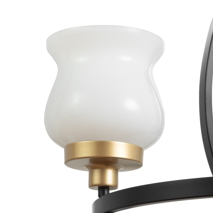 Люстра Люстра "Кантри" 3х40Вт Е27 черно-золотой 50х50х50 см BayerLux