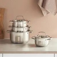 VETTA Берн Кастрюля 16х10см. 1,9л. со стекл. крышкой, индукция