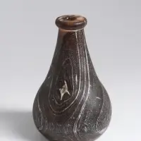 Ваза для сухоцветов &laquo;Агата&raquo;, 11&times;11&times;14 см, дерево джати, тёмно-коричневая