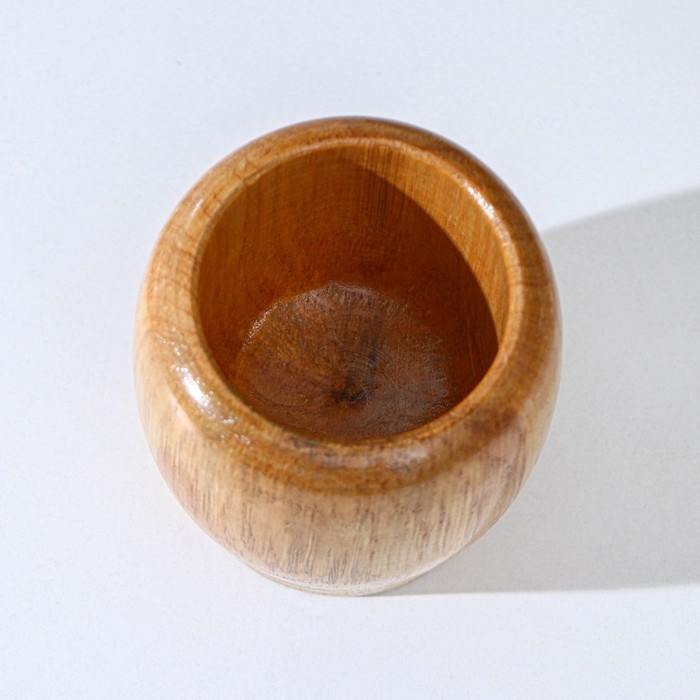 Ступка с толкушкой Доляна «Бамбук», 10 см Ступка с толкушкой Доляна «Бамбук», 10 см