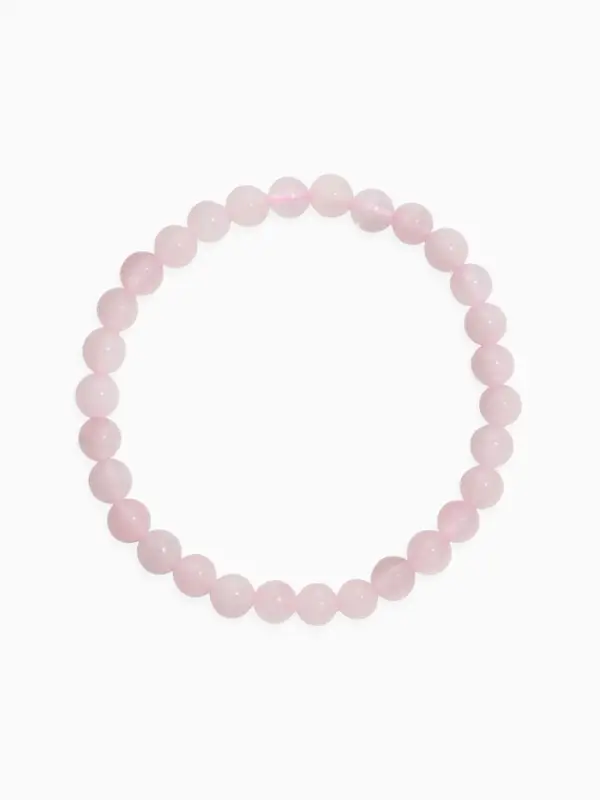 Набор браслетов из бусин &laquo;Кварц розовый и Аквамарин&raquo;, 2 шт. шар №6