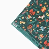 Бумага упаковочная крафтовая &laquo;Новый год. Щелкунчик&raquo;, 50&times;70 см