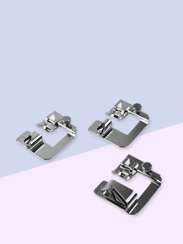 Набор лапок для швейной машины, подрубочные, 6/9/25 мм, для двойной подгибки, 3 шт.