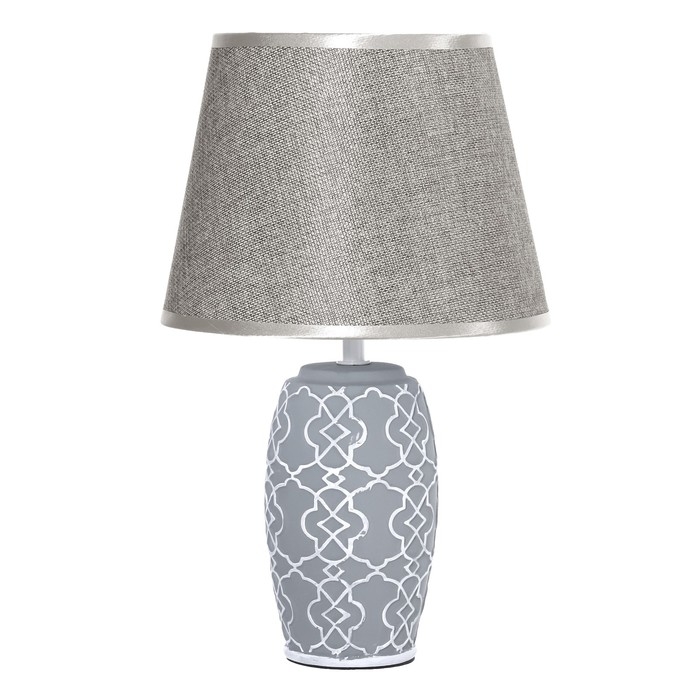 Настольная лампа Настольная лампа "Илария" Е14 40Вт серый 22х22х36 см RISALUX