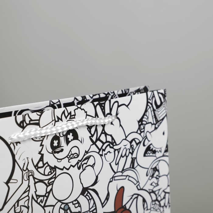 Пакет подарочный ламинированный, упаковка, «Граффити», ML 23 х 27 х 8 см