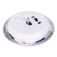 Садовый светильник для водоемов 28 х 28 х 9 см на солнечной бат-е "Лотос" фиол-ый N010