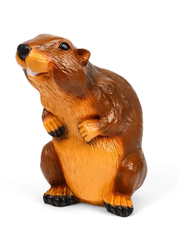 Садовая фигура из полистоуна «Бобер», 43×38×24 см