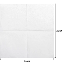 Салфетки бумажные Plushe Standart 24х24см 1сл 100шт/уп