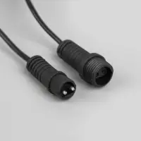 Гирлянда &laquo;Белт-лайт&raquo; 5 м с насадками &laquo;Роса&raquo;, IP44, УМС, тёмная нить, 50 LED, свечение мульти, 3 В