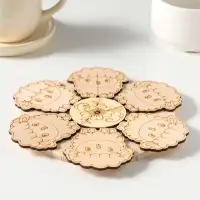 Подставка под горячее &laquo;Овечка&raquo; 19см, можжевельник, фанера