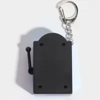 Брелок для ключей &laquo;Игровой автомат - казино&raquo;, синий, крутится барабан, 2.7&times;3.4&times;5 см