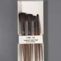 Набор кистей для макияжа PASTEL BLUSH, 4 шт., 15.5 (&plusmn;1) см, коричневый