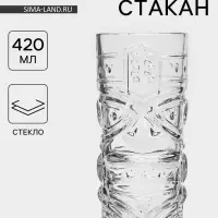 Тики стакан &laquo;Идол&raquo;, 420 мл, стекло, прозрачный