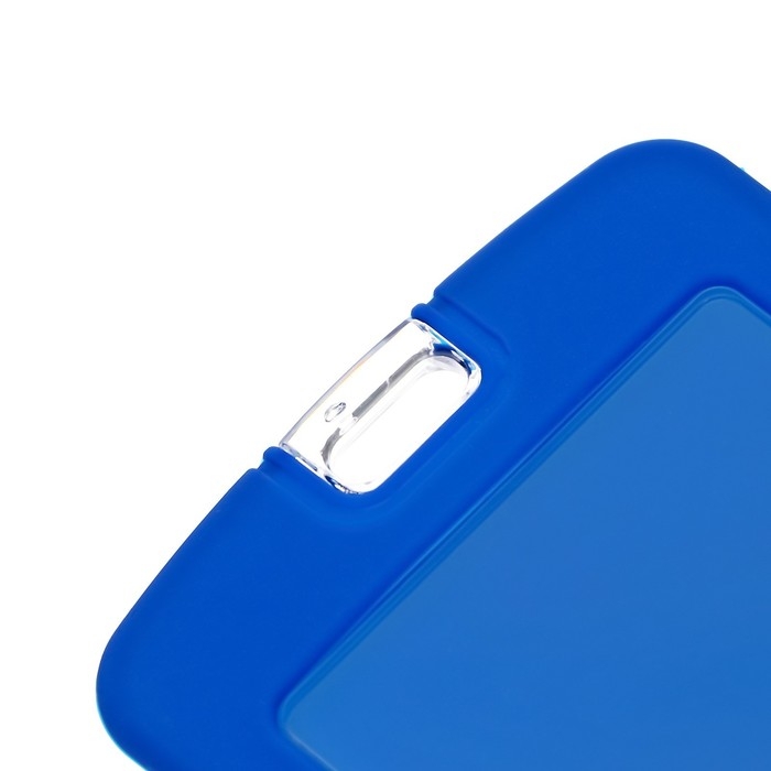 Бейдж вертикальный, внешний 110х70 мм, внутренний 83х52 мм, силиконовый, синий Бейдж вертикальный, внешний 110х70 мм, внутренний 83х52 мм, силиконовый, синий