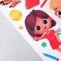 Наклейки витражные &laquo;Выпускной в детском саду&raquo;, 33&times;50.5 см