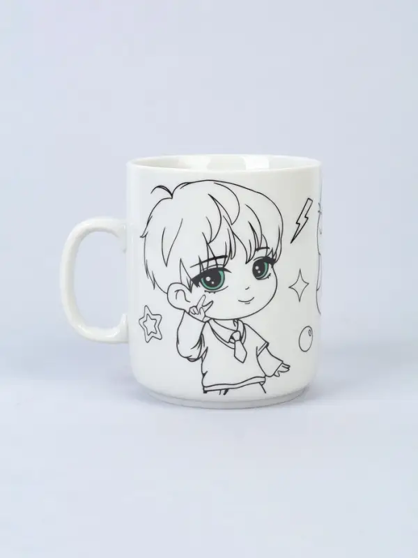 Кружка керамика под роспись акрилом &laquo;Милые друзья&raquo; (без краски)