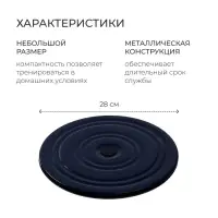 Диск здоровья, металлический, d=28 см, двухцветный