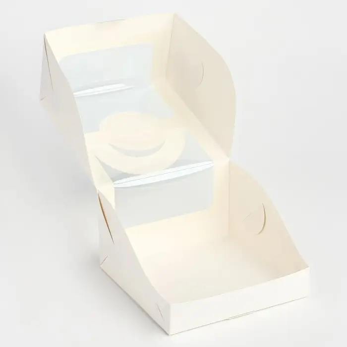 Коробка под бенто-торт с окном «Для тебя», 14 х 14 х 8 см