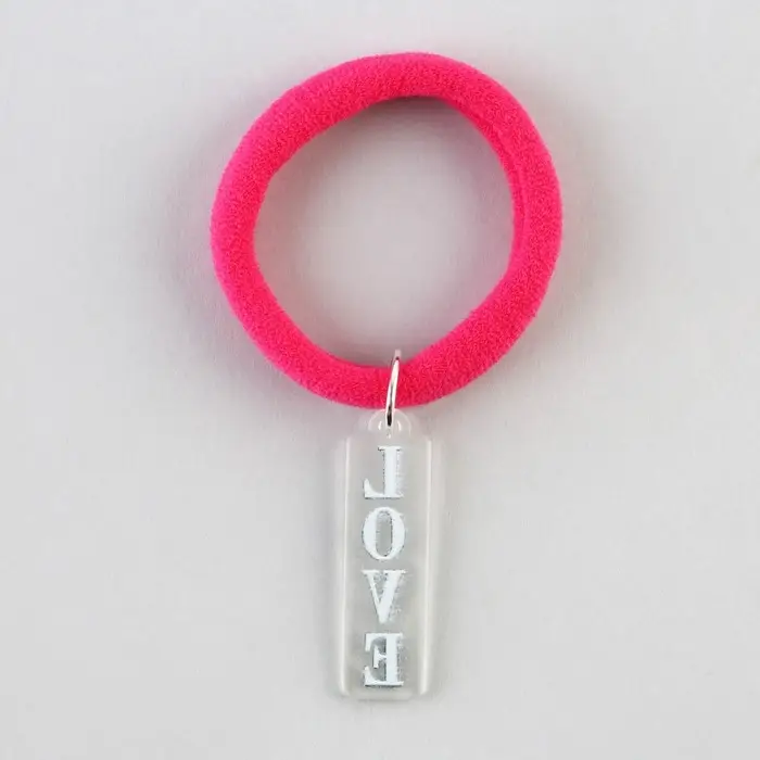 Резинка для волос «Love» с акриловым доп.элементом