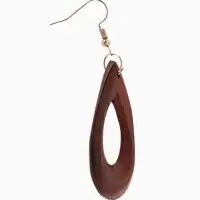 Серьги &laquo;Капля&raquo;, 4.8&times;2.7 см, дерево соно