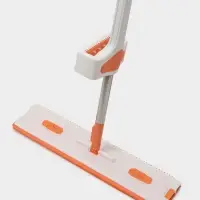 Швабра с отжимом, водосгоном и щёткой Raccoon, 2 насадки из микрофибры 50&times;11 см, стальная ручка 141 см