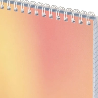 Блокнот А5 80л Attache Яркий Градиент №2 клетка, греб, картон, софттач-лак